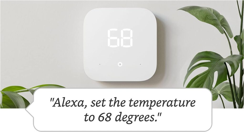 Amazon Smart Thermostat – ENERGY STAR certified, DIY install, Works with Alexa – C-wire required