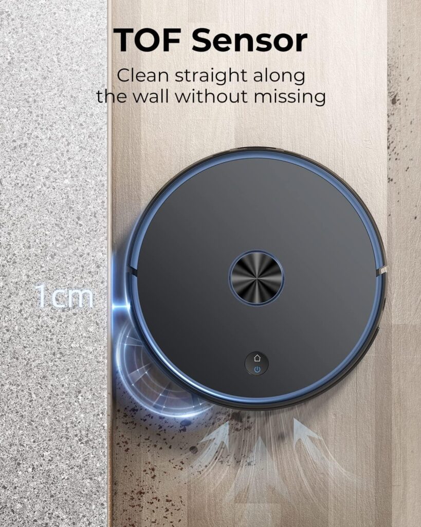 Laresar Robot Vacuum and Mop with Auto Dirt Disposal, Max 3500pa Suction, App Control, Editable Map, Lidar Navigation Smart Mapping, Works with Alexa, L6 Pro Robot Vacuum Cleaner Ideal for Pet Hair