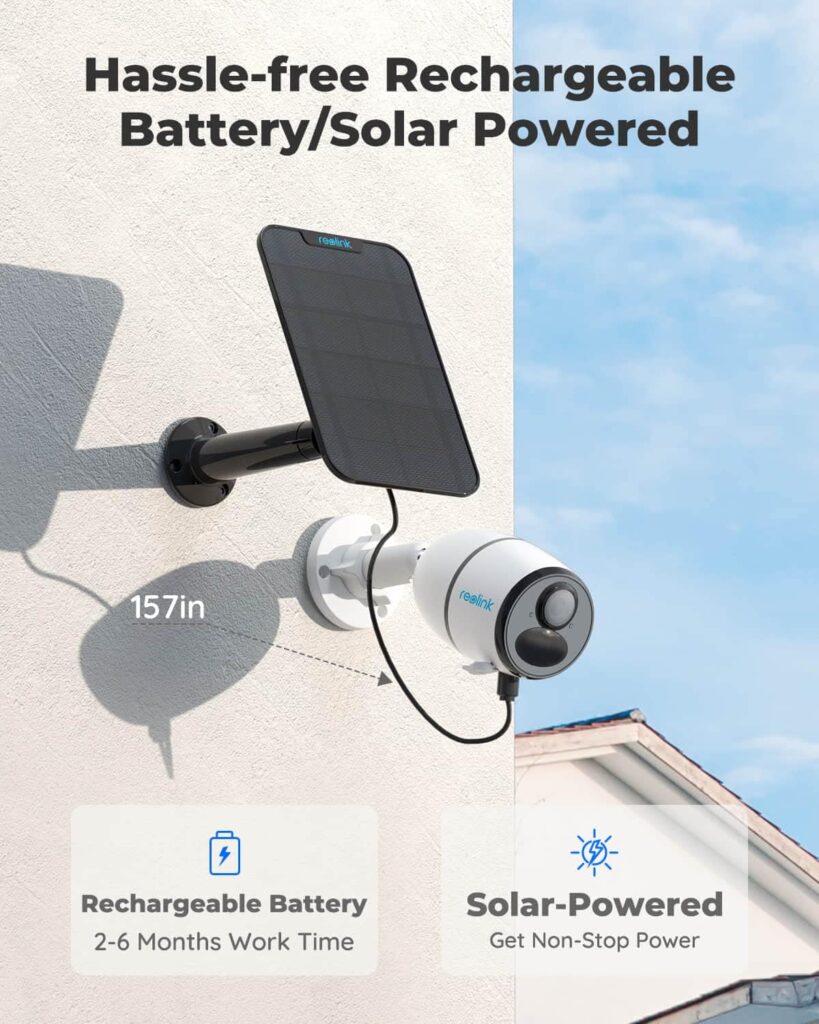 REOLINK Go Plus Celluar Security Camera - 4G 2K No WiFi, LTE Mobile Camera Wireless Outdoor, Rechargeable Battery with Solar Panel, 4MP Night Vision, 2-Way Talk, Smart Person/Vehicle Detection