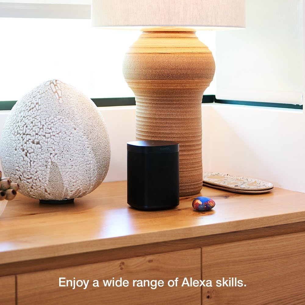 Sonos One 2 Pack (Gen 2) Smart Speaker with Built-in Alexa Voice Control, Wi-Fi, Black