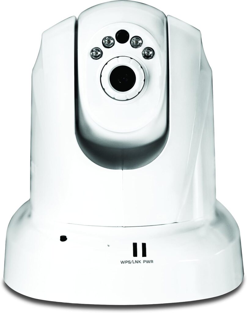 TRENDnet Wireless N Pan, Tilt, Zoom Network Surveillance Camera with 1-Way Audio and Night Vision, TV-IP651WI (White)